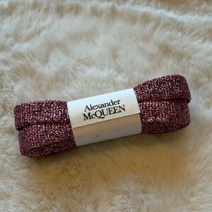Alexander McQueen Sparkling Rose Sneaker Laces